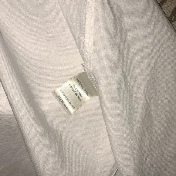 Cloth & Stone White Sleeveless Collared Shirt Medium - Picture 7 of 8